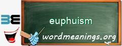 WordMeaning blackboard for euphuism